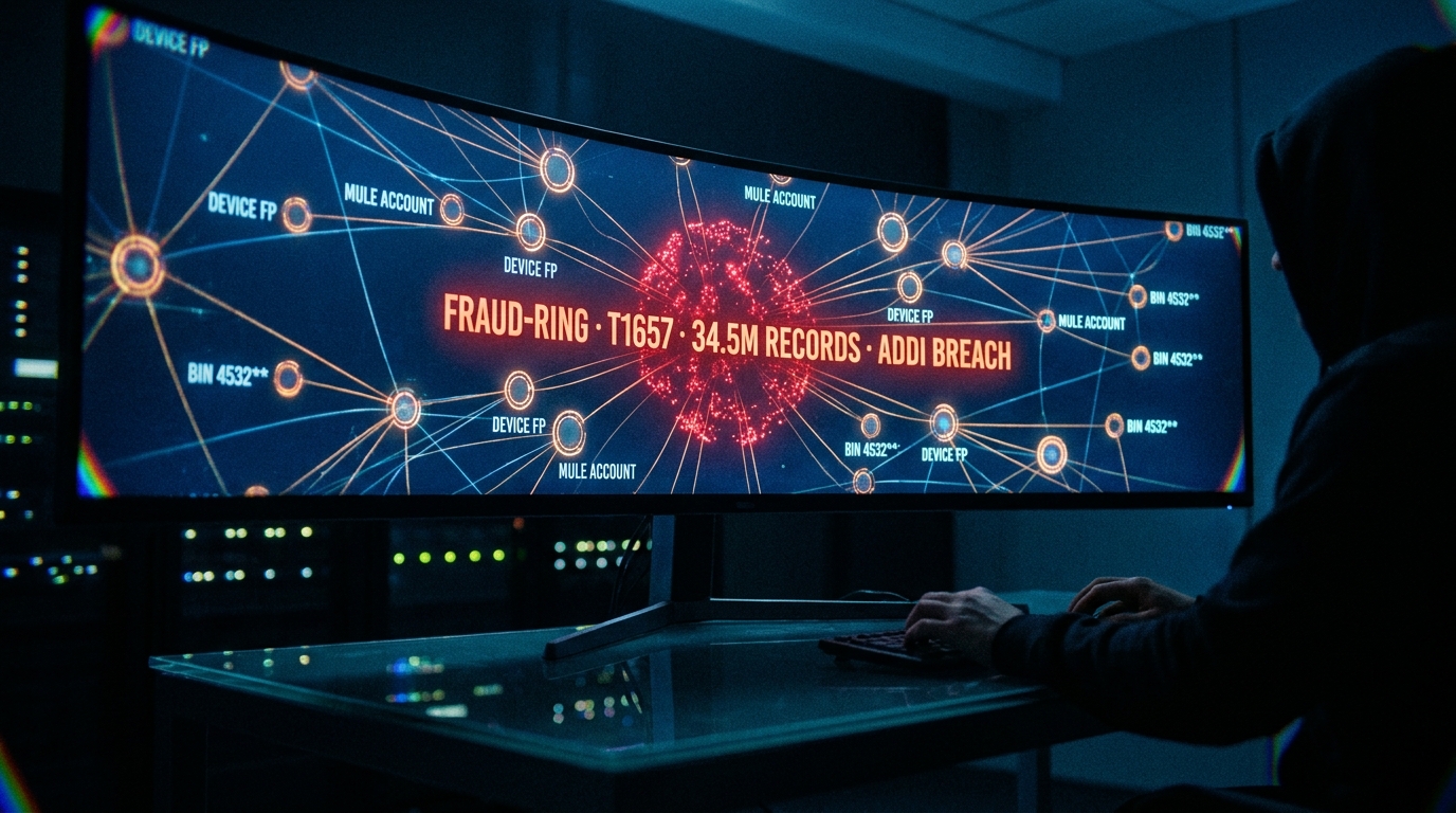 Выявление fraud-ring по графу транзакций: device fingerprint и общие реквизиты карт