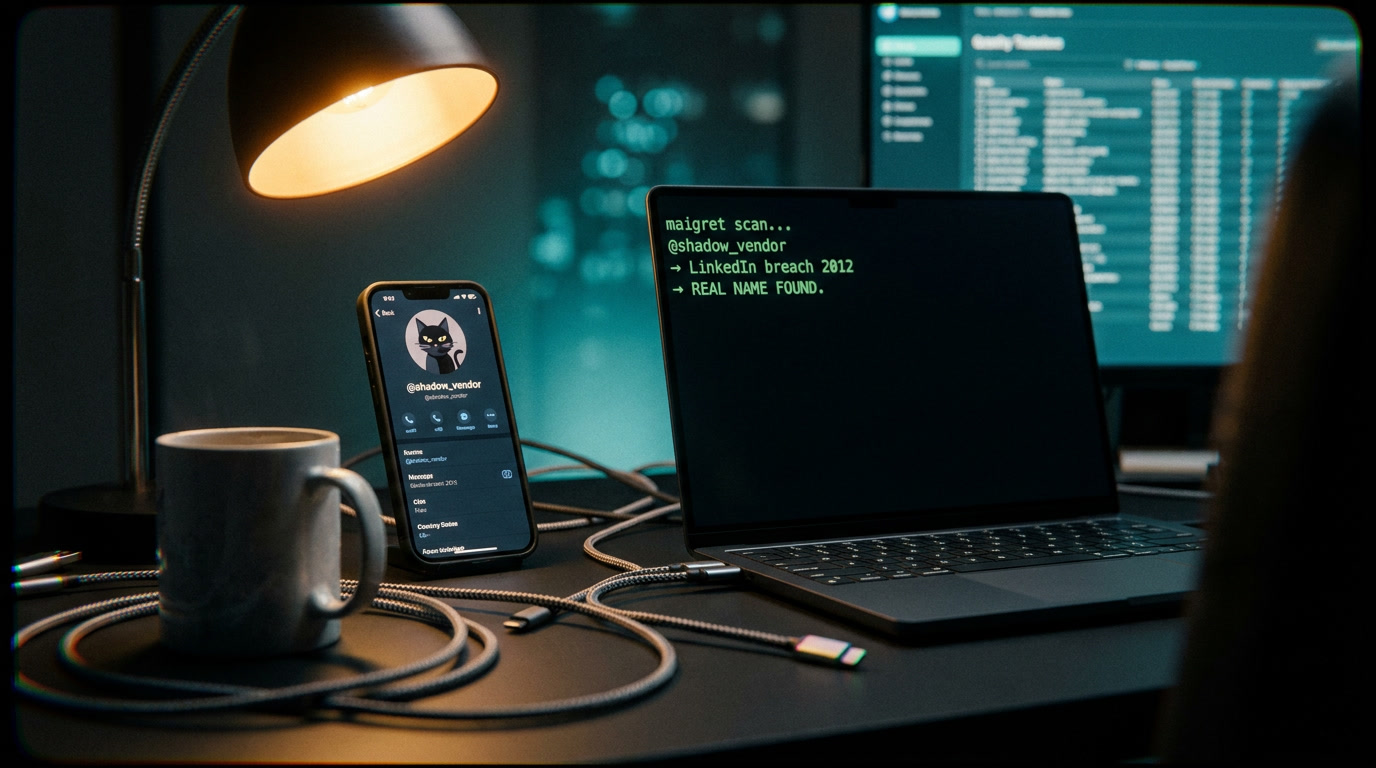 Деанонимизация продавца в Telegram: OSINT-расследование от никнейма до реального человека