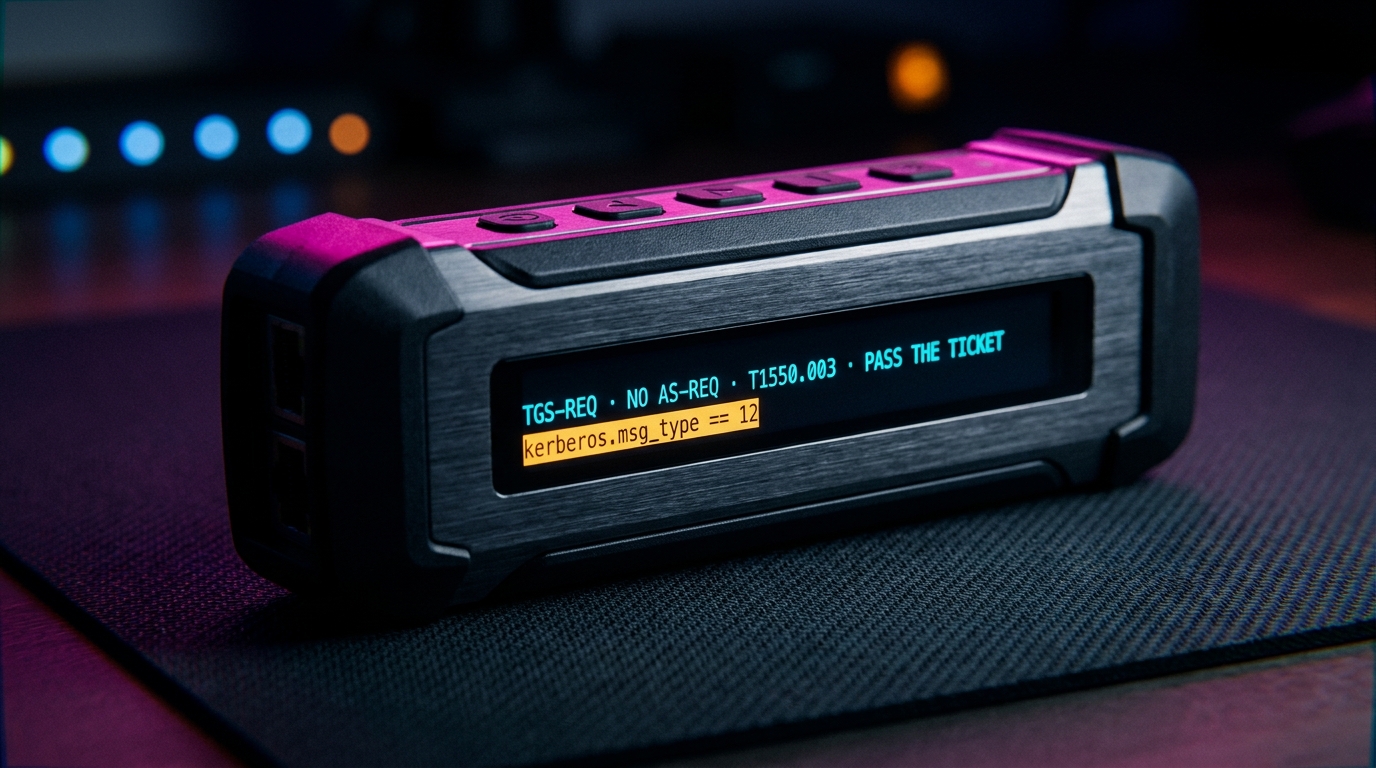 Перехват трафика Kerberos в Wireshark: находим точку входа Pass-the-Ticket
