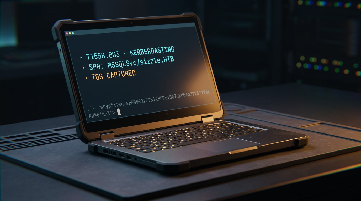 Kerberoasting атака Active Directory: от LLMNR-спуфинга до Domain Admin на примере HTB Sizzle